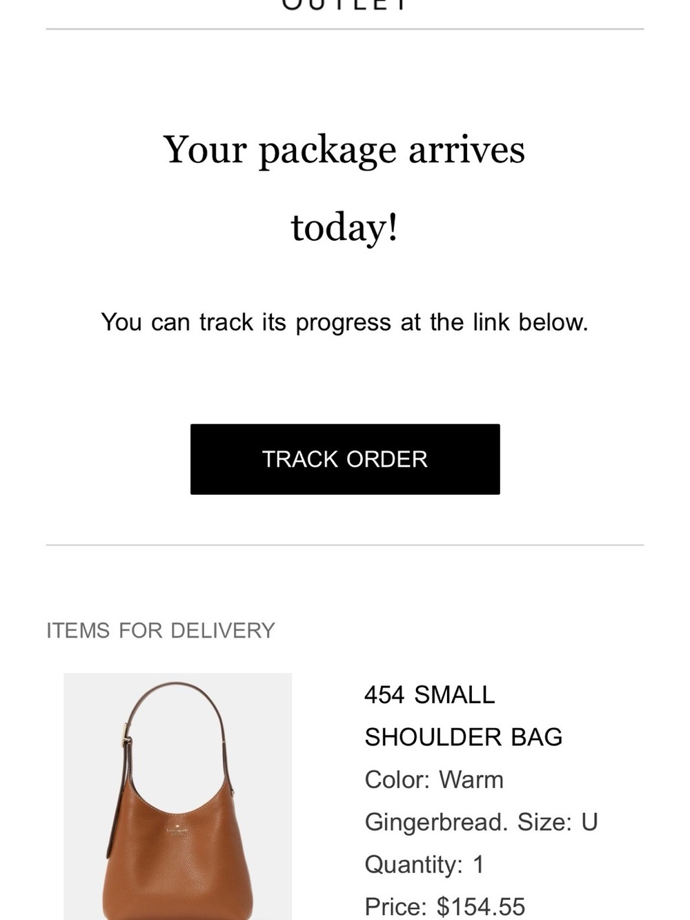 Kate Spade Pebbled Leather Shoulder Bag in Gingerbread - Picture 5 of 5